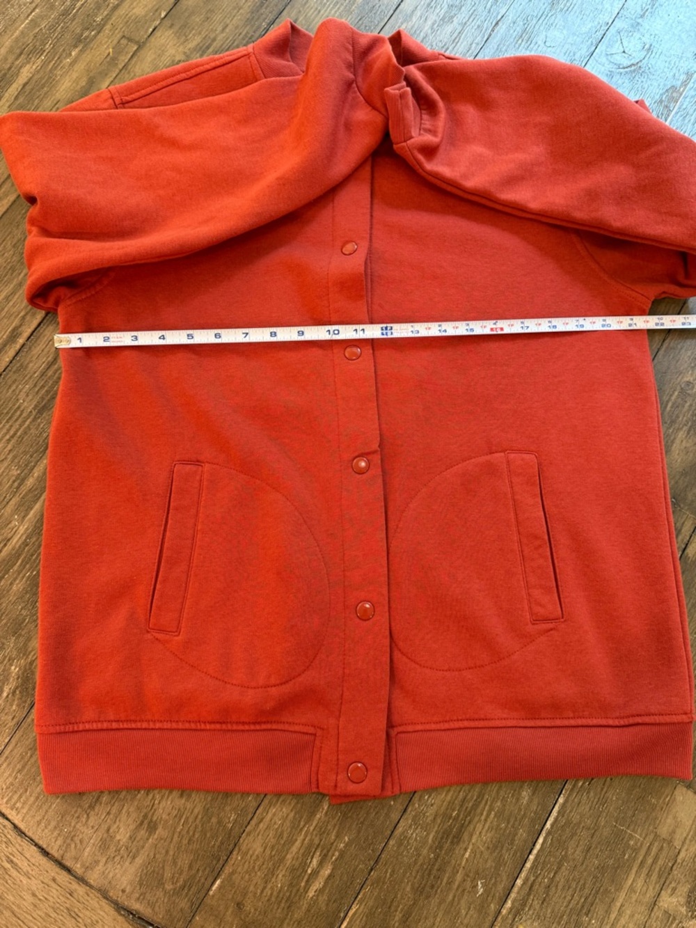 Tudor Court Rust Button Front Jacket Size L Pockets - Picture 11 of 11